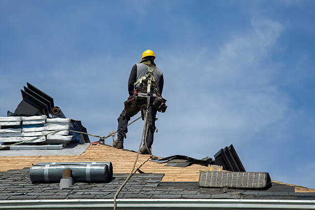 Professional Roofing technician working in Northridge, CA